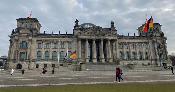 Reichstagsgebäude von vorne